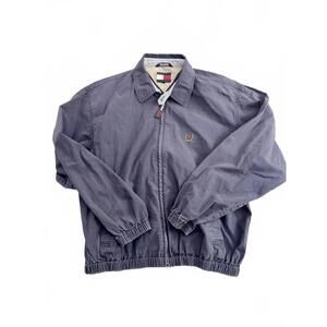Vintage Tommy Hilfiger Men's Casual Zip-Up Jacket Navy Blue - Size M